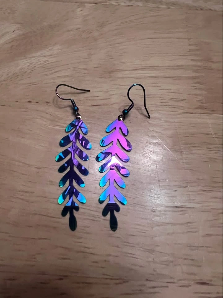 Iridescent Dangle Earrings - photo 2