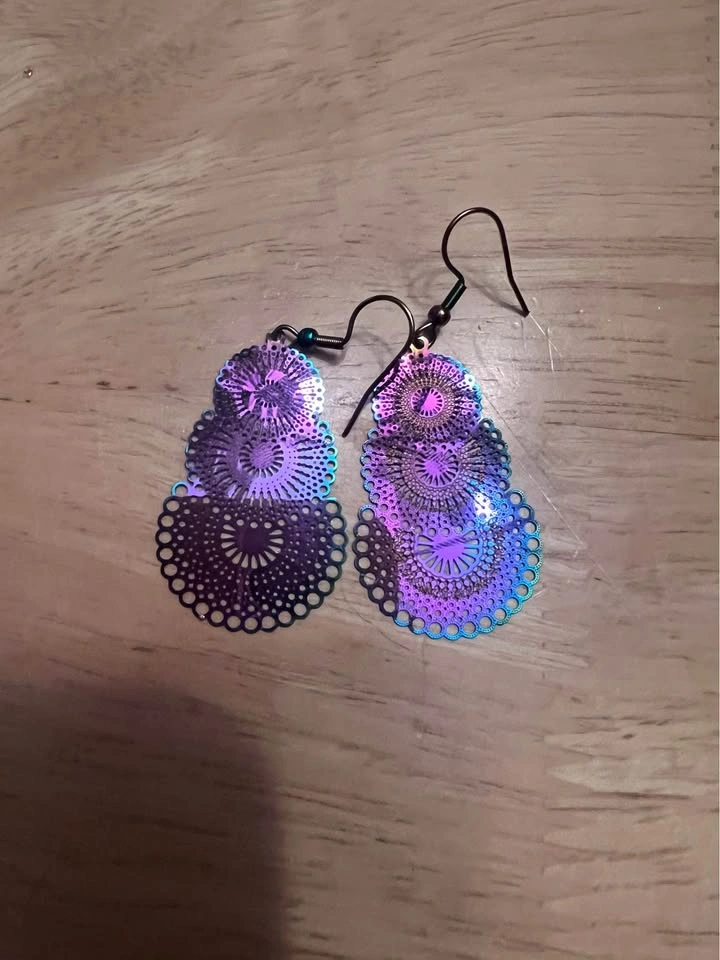 Iridescent Dangle Earrings - photo 3