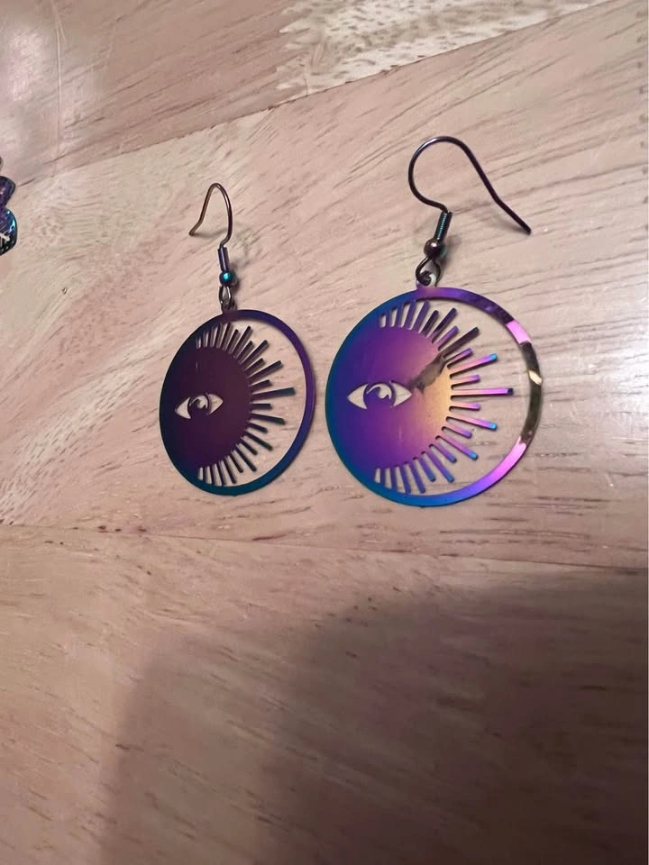 Iridescent Dangle Earrings - photo 4