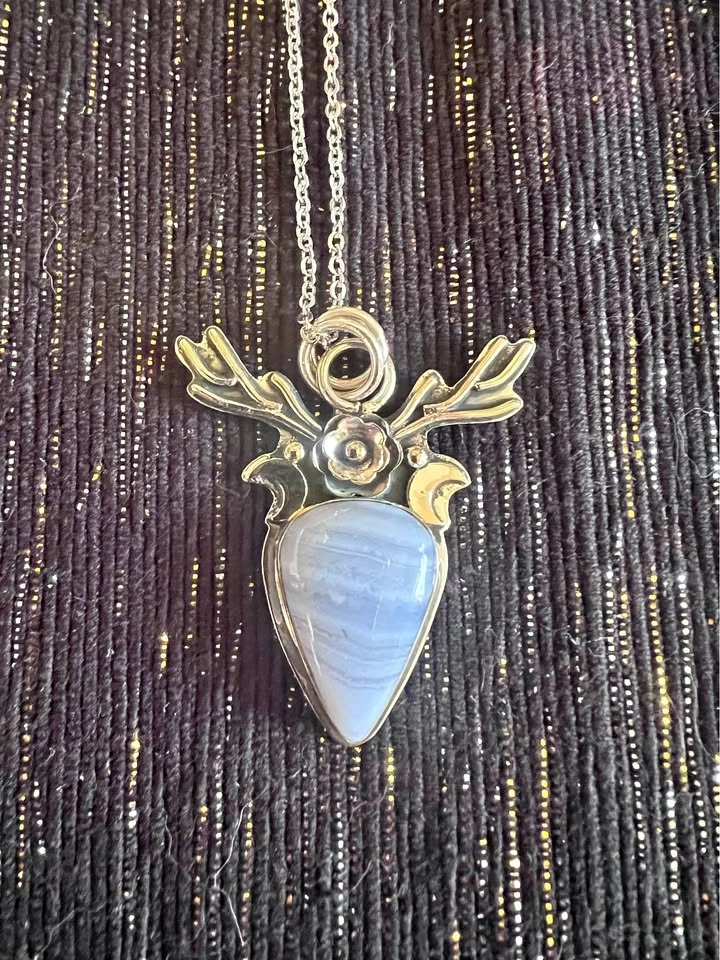 Blue Lace Agate Necklace