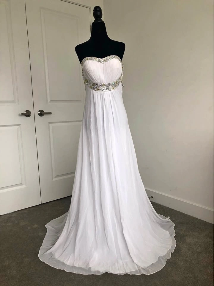 Like New, White, Wedding/ Evening/ Prom Dress