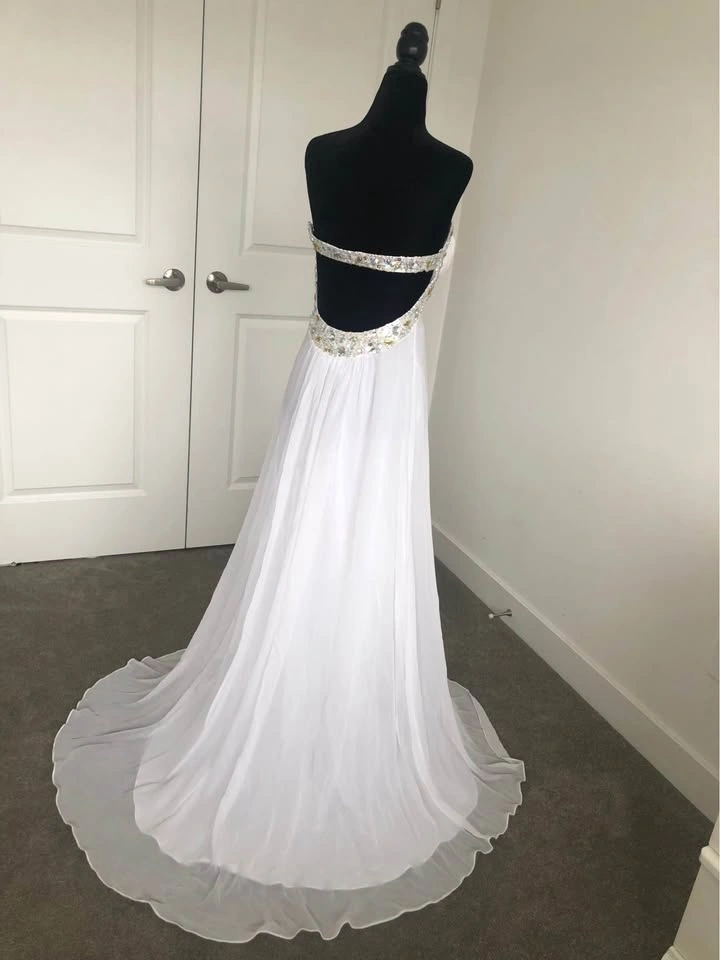 Like New, White, Wedding/ Evening/ Prom Dress - photo 4