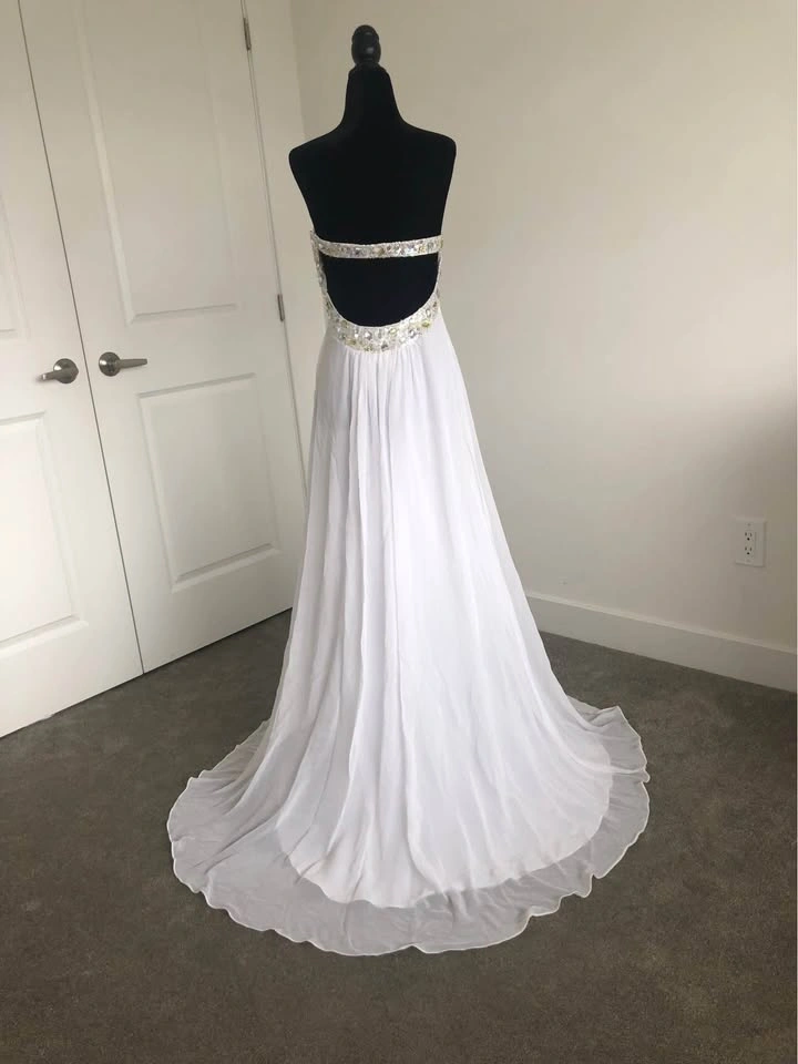 Like New, White, Wedding/ Evening/ Prom Dress - photo 5
