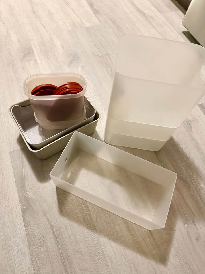 Assorted Plastic Storage Bins & Containers - photo 2
