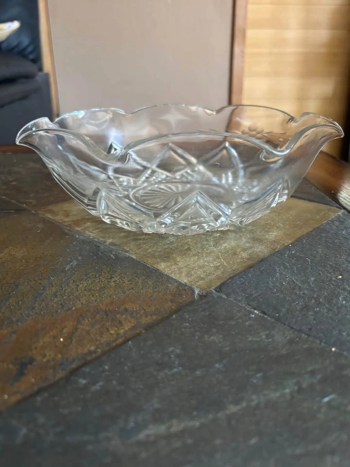 Bowl Depression Glass Hazel Atlas Diamond Arches Clear - photo 4