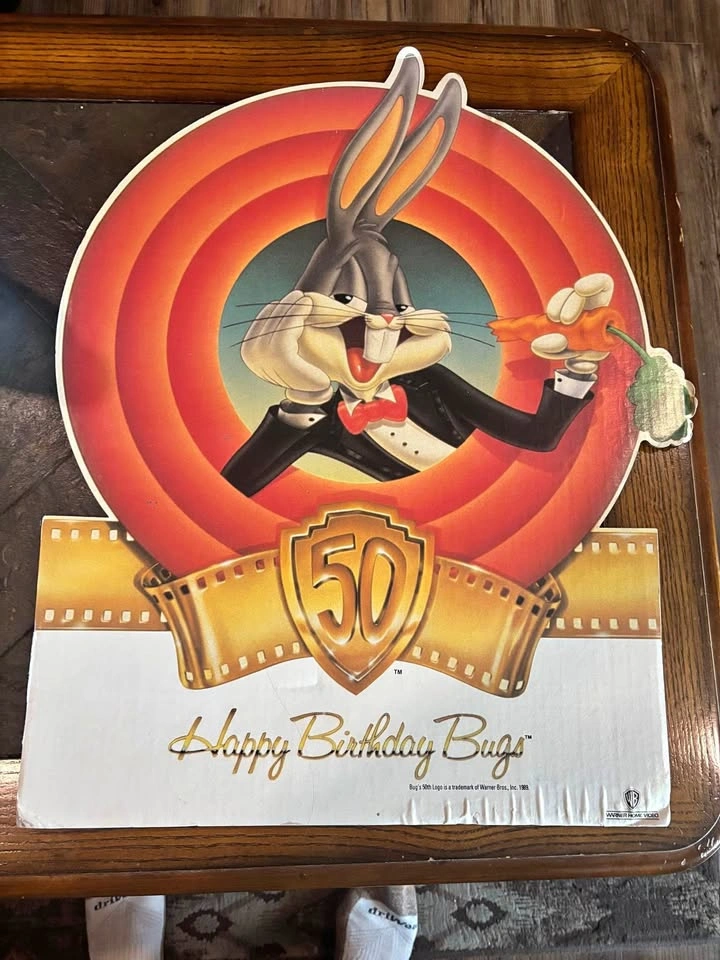 Bugs Bunny Happy Birthday Bugs Counter Display Vintage RARE