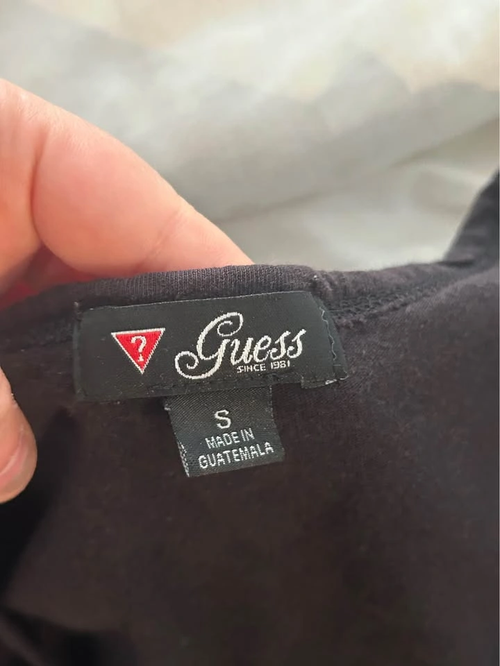 Vintage Guess Y2K Black Tee Rhinestone Small - photo 4