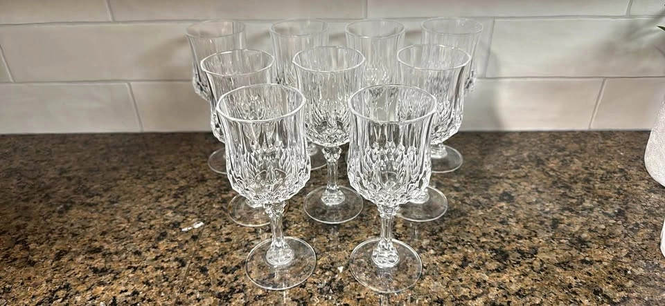 Vintage Cristal d'Arques-Durnad Longchamp Crystal Glasses