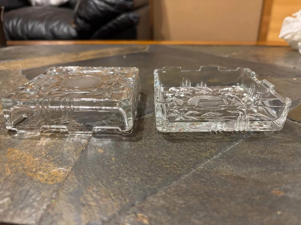 Jewelry Box Glass Vintage Retro Crystal 1970’s - photo 2