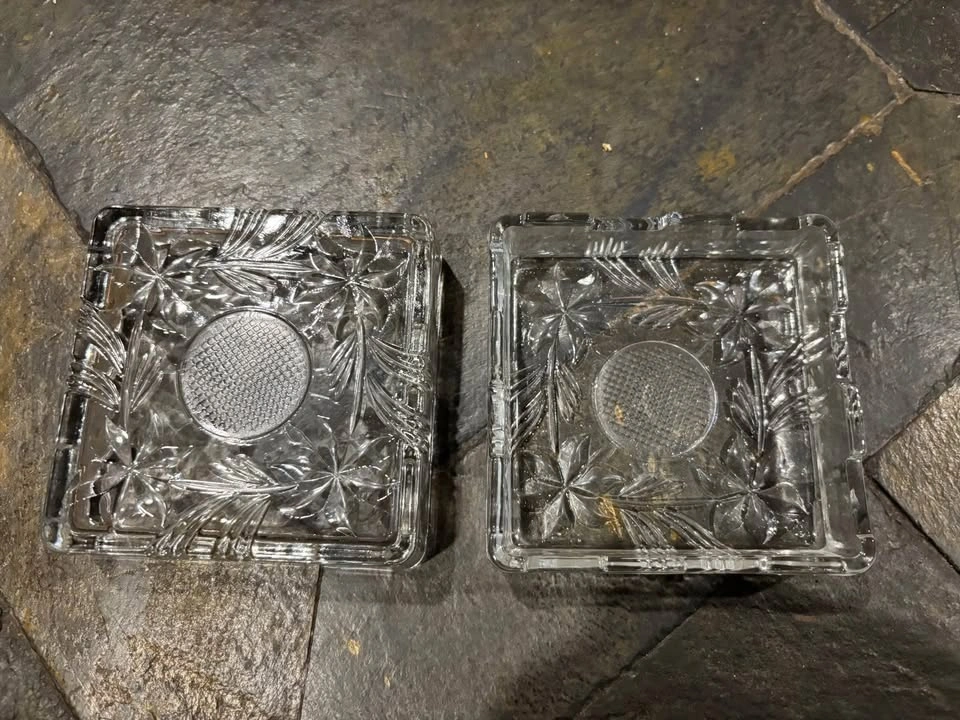 Jewelry Box Glass Vintage Retro Crystal 1970’s - photo 4