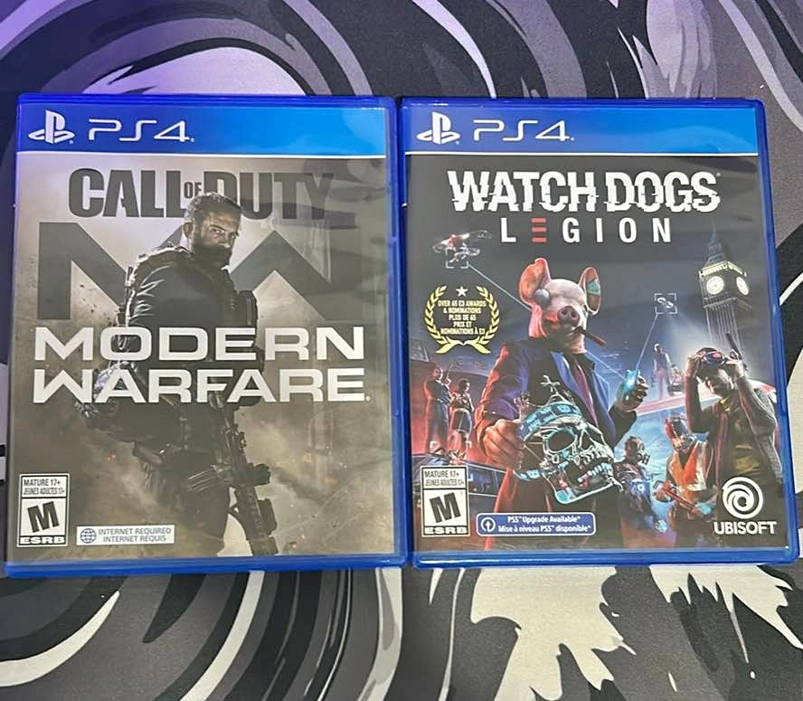 PS4 Call of Duty MW & Watch Dogs Legion Games
