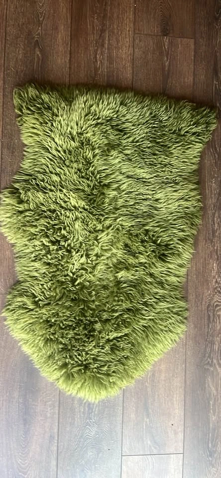 Green Faux Sheep Skin Rug - photo 2