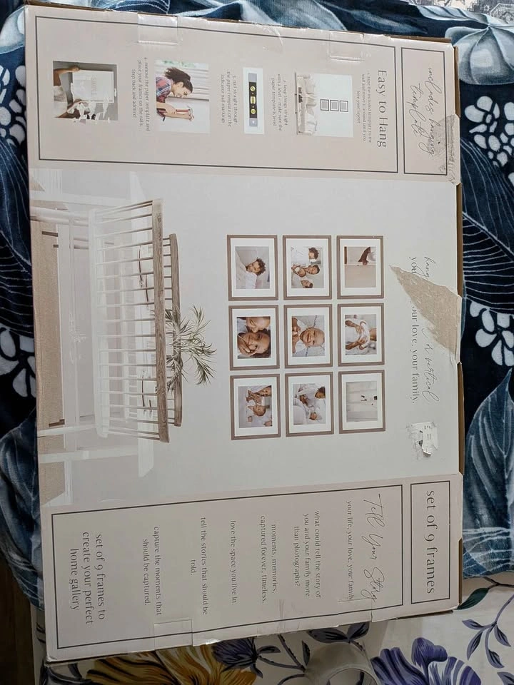 9-Piece Gallery Wall Frame Set (11x14 Matted to 8x10) - Natural - photo 2