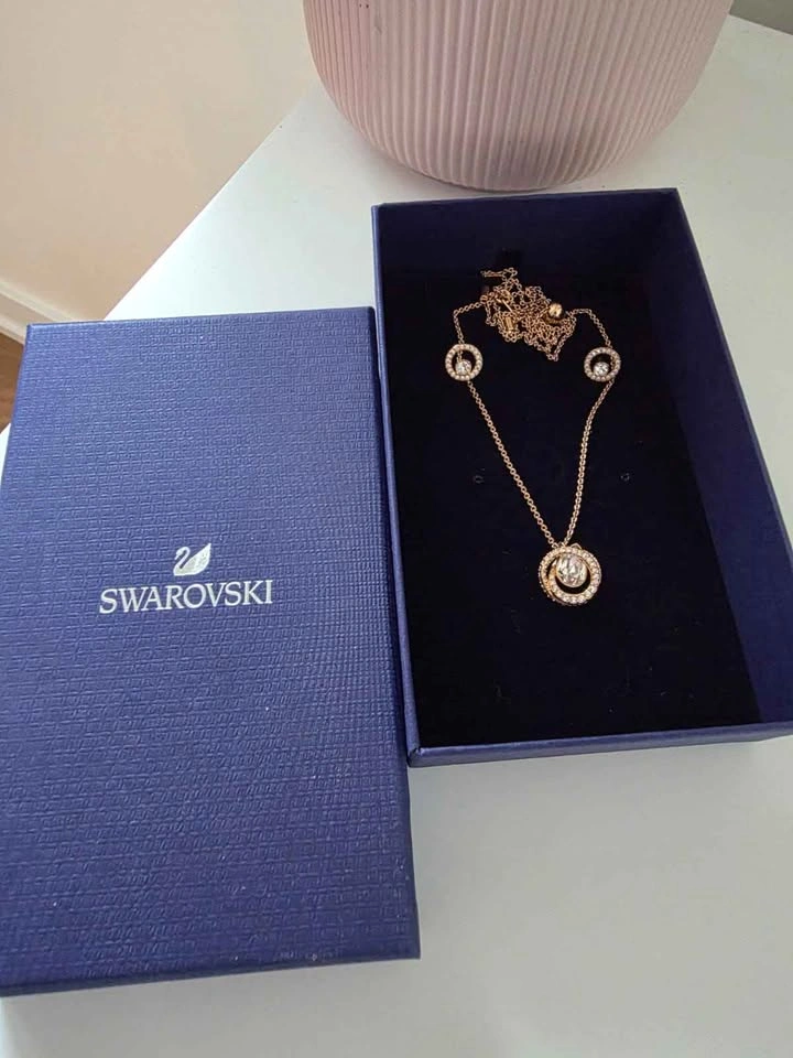 Swarovski Generation Necklace & Earring Set - Rose Gold (With Bo - photo 2