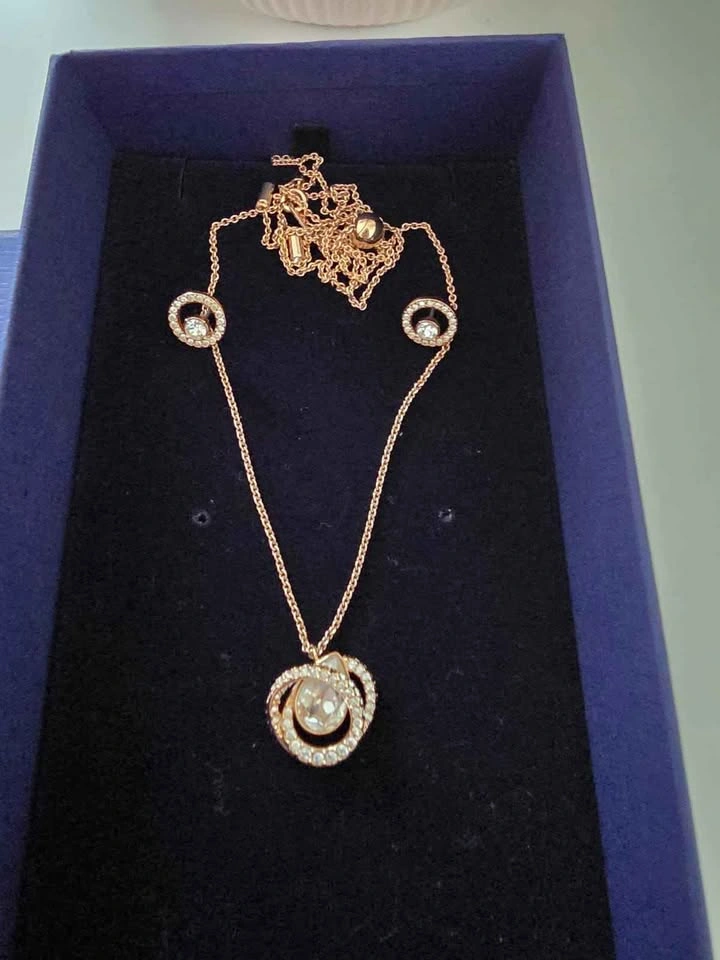 Swarovski Generation Necklace & Earring Set - Rose Gold (With Bo - photo 3