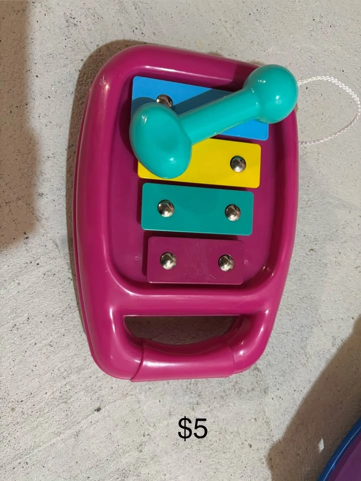 Toys: Xylophone, Caterpillar, Blocks, Shape Sorter - $35 for All - photo 2