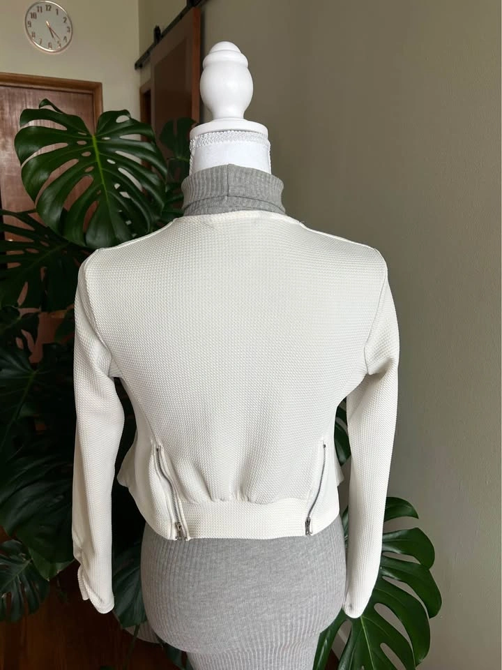 Grey-white blazer - photo 2