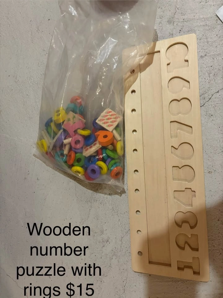 Wooden Puzzles, Board Books, Magnetic Spell Game - photo 2