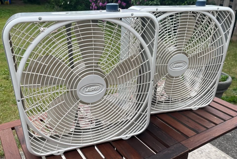 Two Lasko Box Fans - photo 2