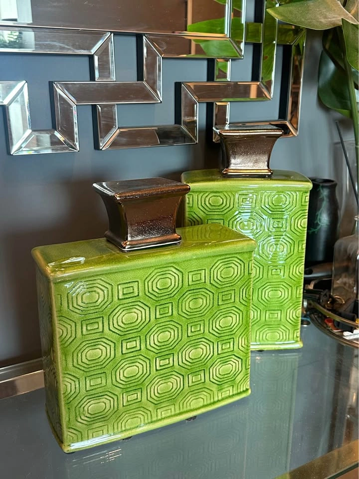Olive Green Table Decor - Set of 2 - MOVING SALE - photo 2