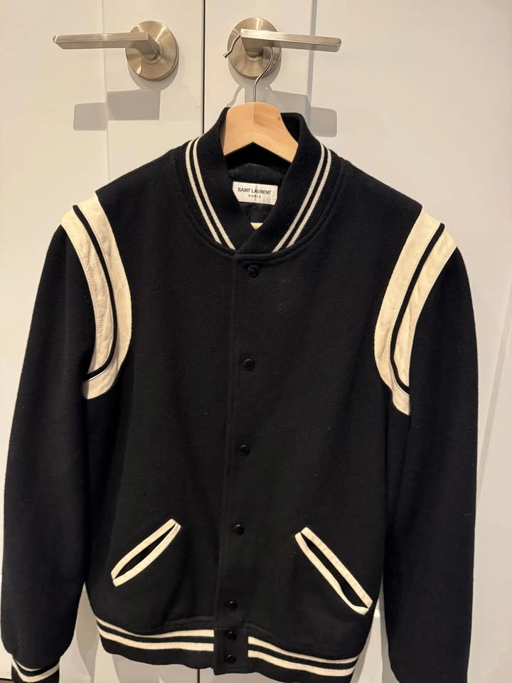 Saint Laurent Snap-Button Bomber Jacket Size 54 - photo 2