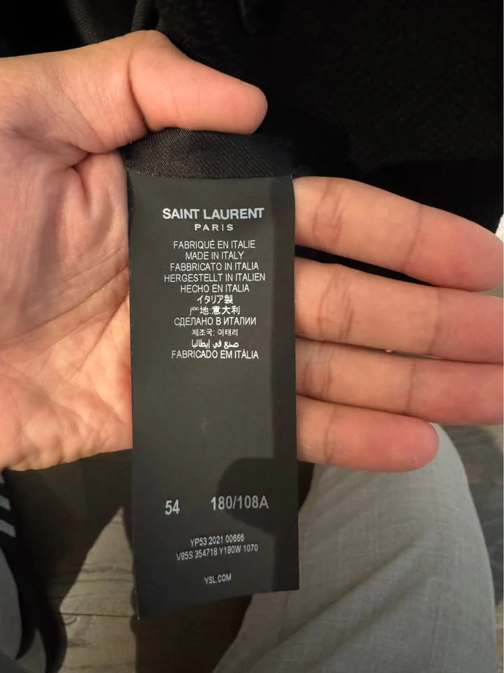 Saint Laurent Snap-Button Bomber Jacket Size 54 - photo 5
