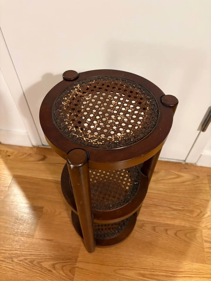3-Tier Wood Cane Plant Stand - photo 2
