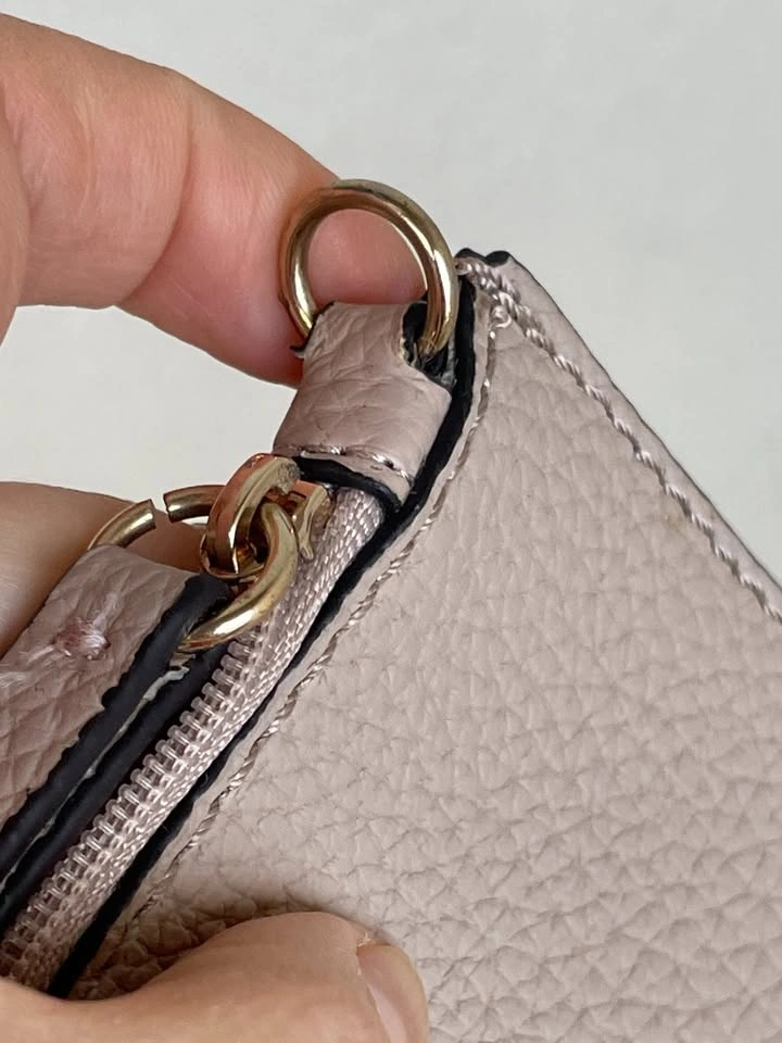 GUESS Beige taupe Wristlet Zip Pouch Wallet Clutch - photo 5