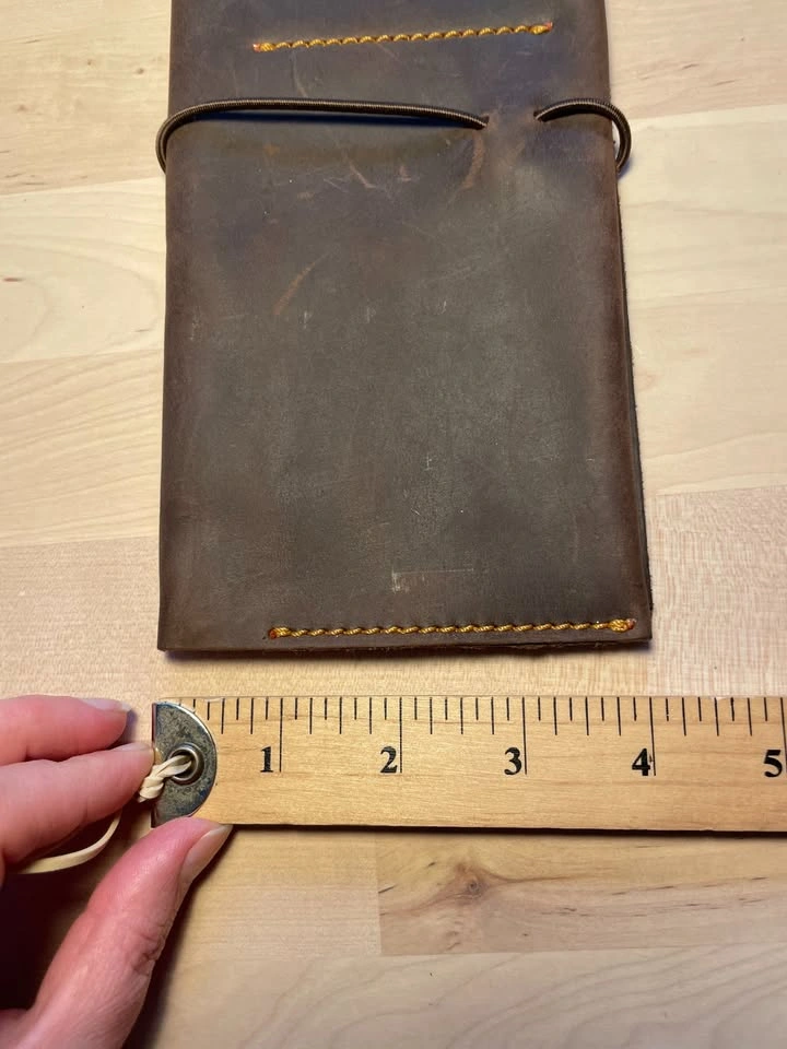 Genuine Leather Document Holder Wallet Handmade Brown Organizer - photo 5