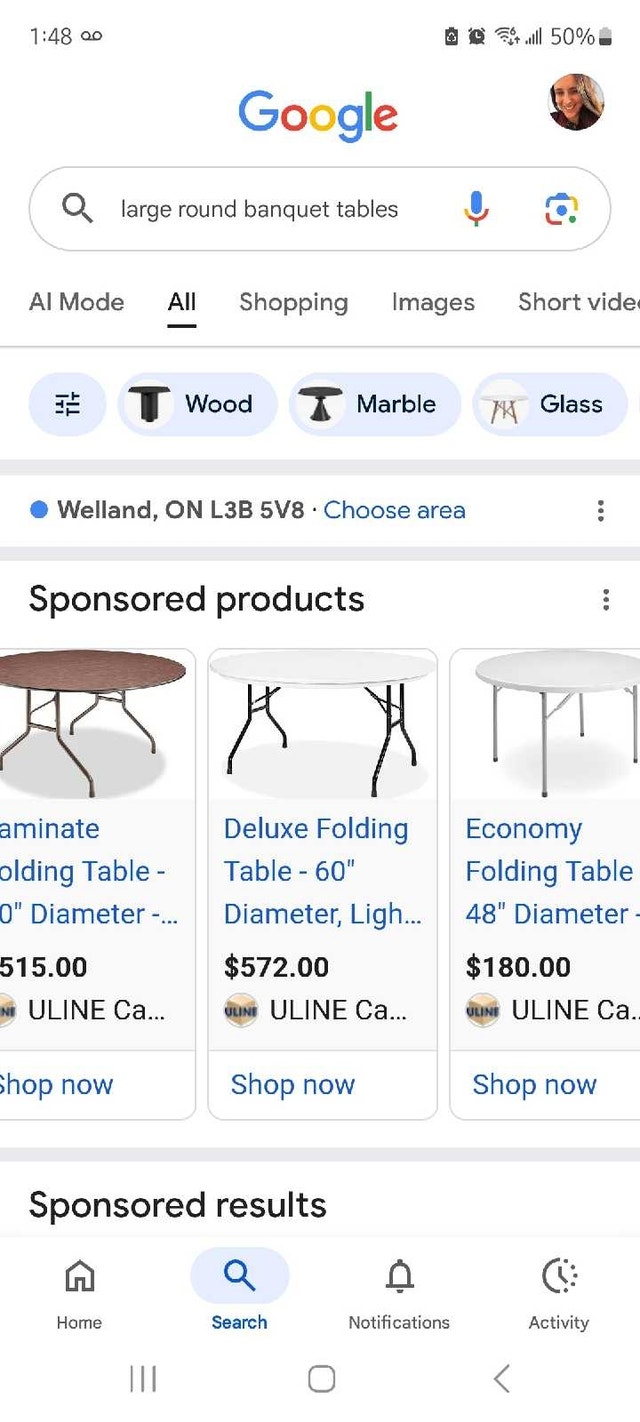 Large round banquet Tables (x2) - photo 3