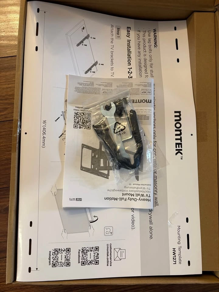 Heavy Duty TV Mount w/ Dual Arms (37-90", 165 lbs) - photo 3