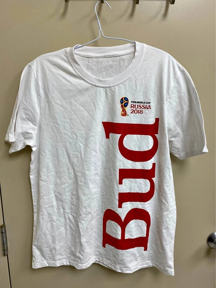 Budweiser FIFA World Cup 2018 T-Shirt Men's XL Soccer