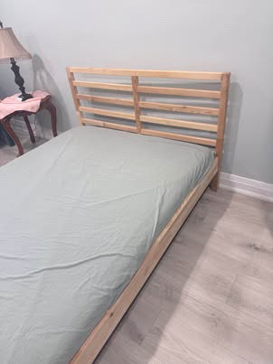 IKEA Double Bed Frame + Mattress – $100 - photo 2