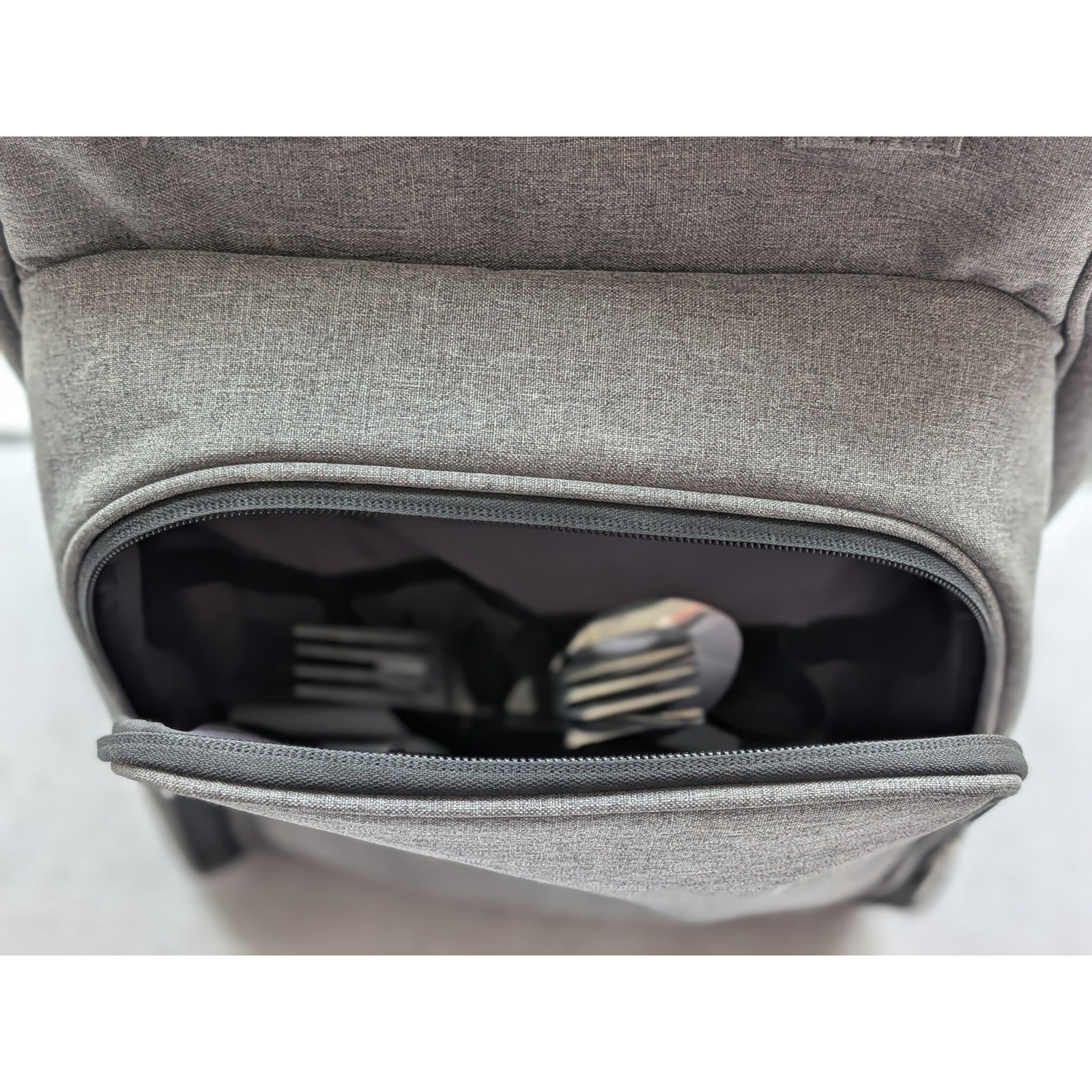 AllCamp Picnic Backpack Set Gray Cooler w Plates Glasses Utensil - photo 4