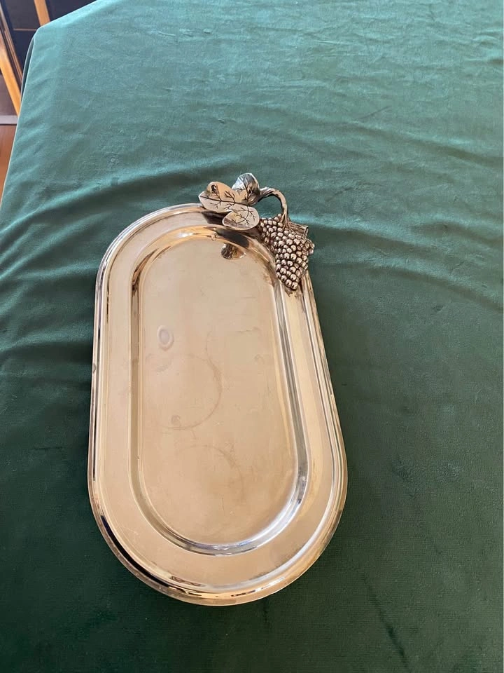 vintage Silver Plated Small Tray - photo 2