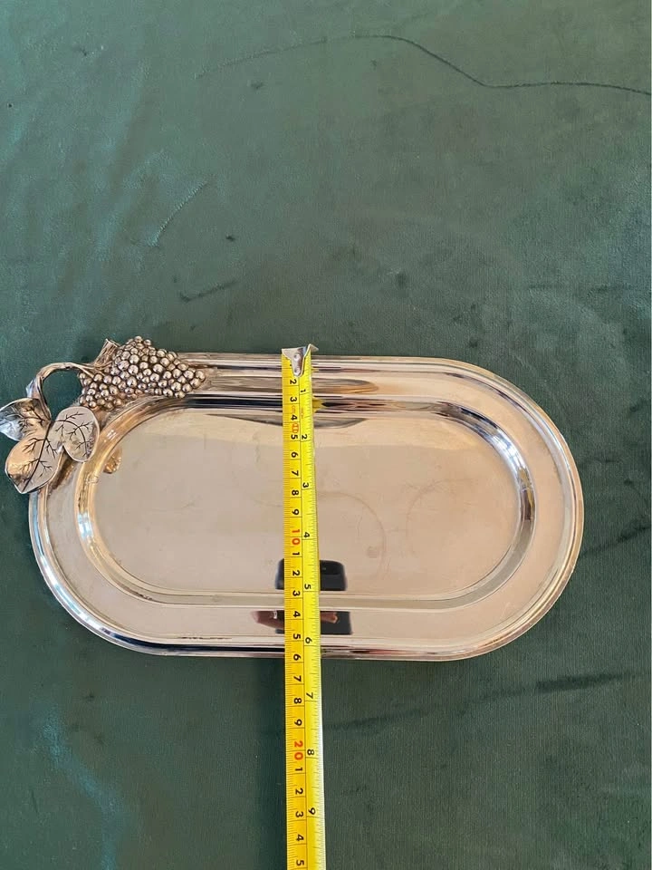 vintage Silver Plated Small Tray - photo 5