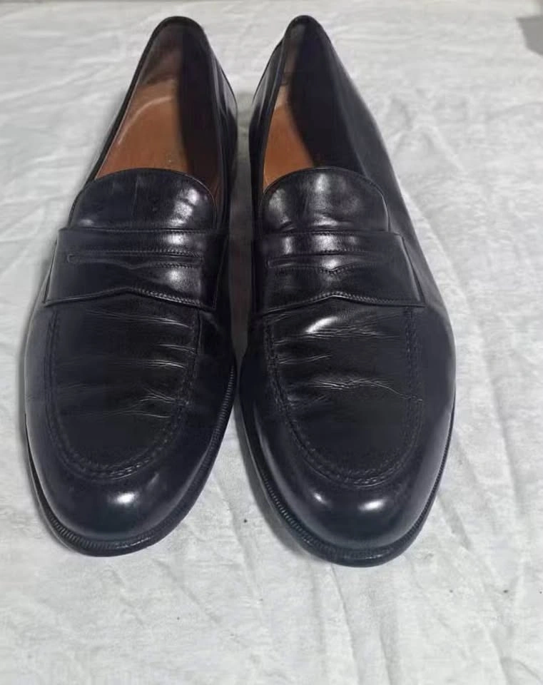 Authentic Salvatore Ferragamo Men’s Polished Leather Penny Loafe - photo 2