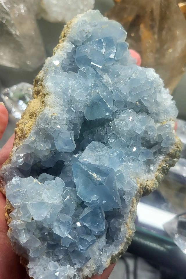 Celestite Crystal Specimen - photo 2
