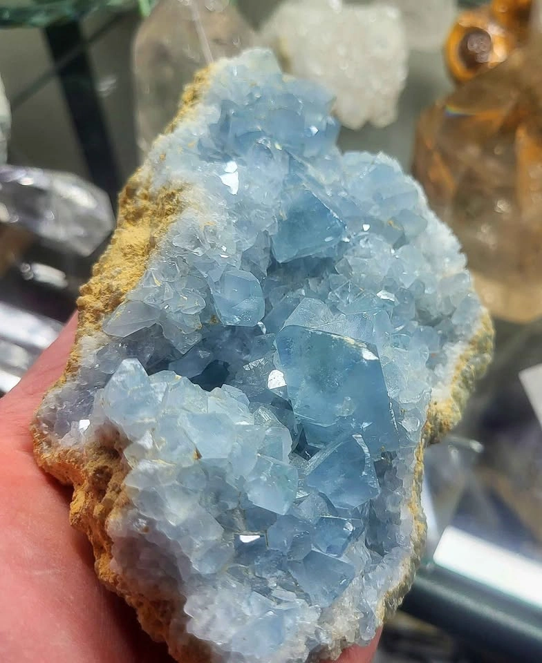 Celestite Crystal Specimen - photo 3