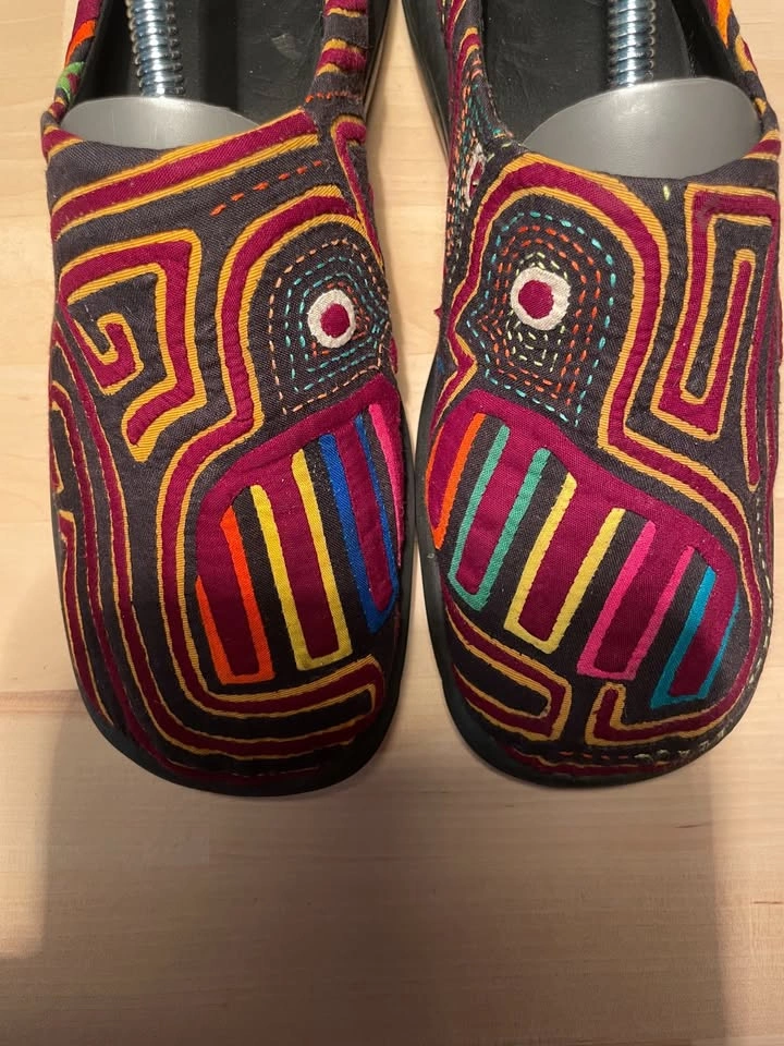Handmade Mola Shoes, Cotton Clogs, Size US 6 - photo 2