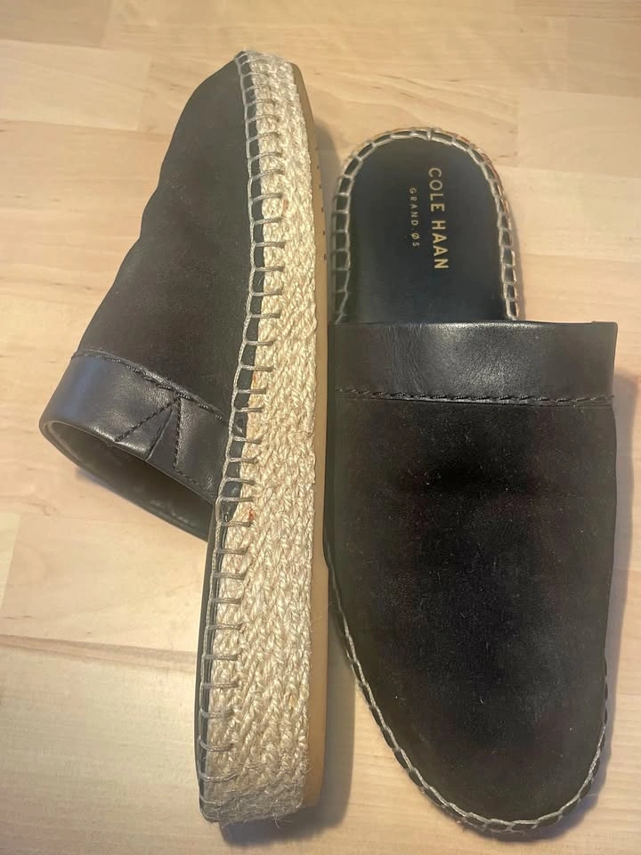 Cole Haan Cloudfeel Espadrille Slide Sandals US 6-6.5