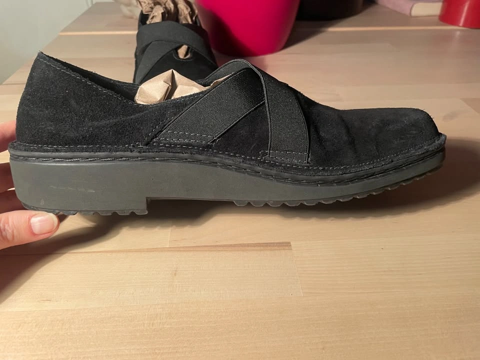 Naot Belgium Black Suede Slip-On Shoes, Size 41 - photo 4