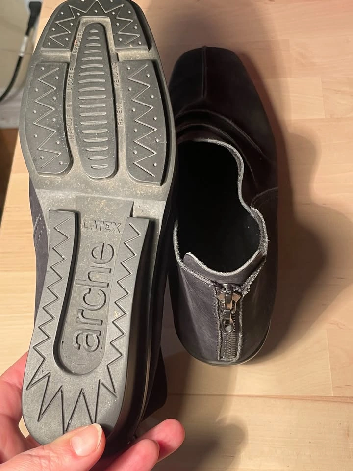 Arche France Leather Ankle Shoes, size US 8 - photo 5