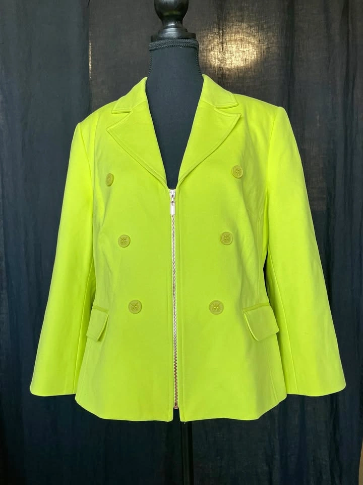 Viscose Rayon Melanie Lyne Jacket Blazer, Size 12 (L/XL)