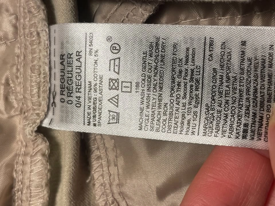 GAP Slim City Crop Cotton Pants, Size 0R, Tailored Ankle Work Ca - photo 5