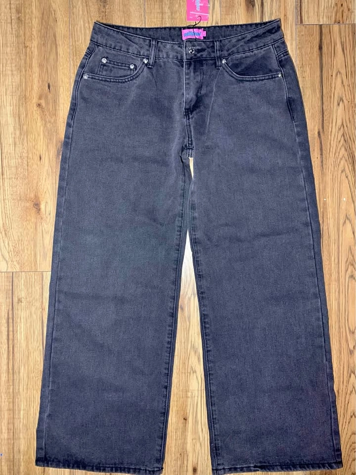 Baggy low rise jeans