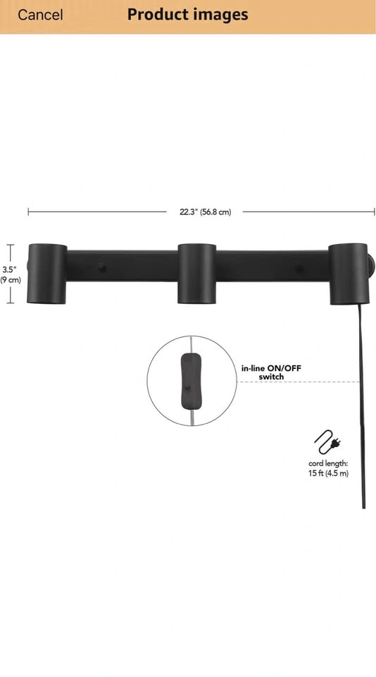 Move out sale - Black 3-light LED track light bar - photo 2