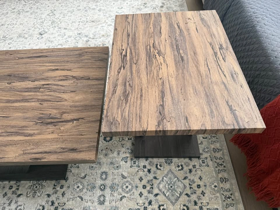Modern Wood Grain Coffee Tables - photo 3