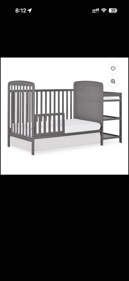 Dream on Me Anna 4-in-1 Crib & Changing Table Combo