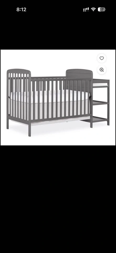 Dream on Me Anna 4-in-1 Crib & Changing Table Combo - photo 2